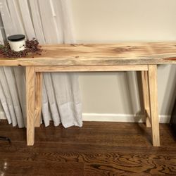 Handmade Pine Console Table