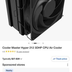 never used coolermaster air cooler with box and all accessories