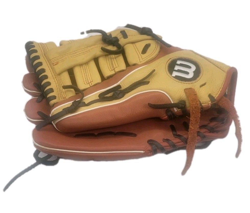 Wilson A500 Advantage 12.5" Brown Baseballs Leather Glove Right Hand Throw EUC