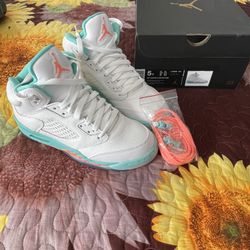 Jordan Retro 5 (GS) Light Aqua