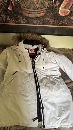 Canada Weather Gear White Parka Jacket