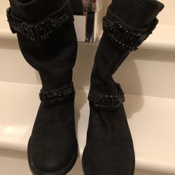 Black Suede Boots