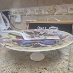  Cute Pie Plate With Knife 