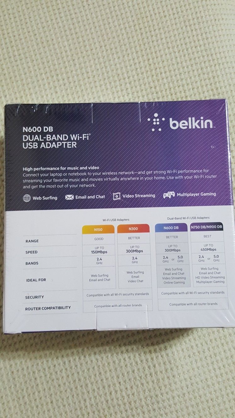 Belkin WiFi USB Adapter N600