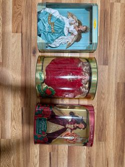Vintage Barbie Collector Dolls – Set of 3 – Holiday, Angel & Disney Belle