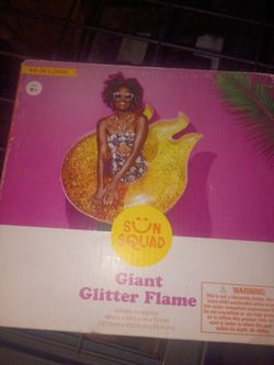Giant glitter flame