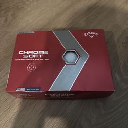 Golf Balls Callaway Chrome Soft White 1 Dozen 12 Balls