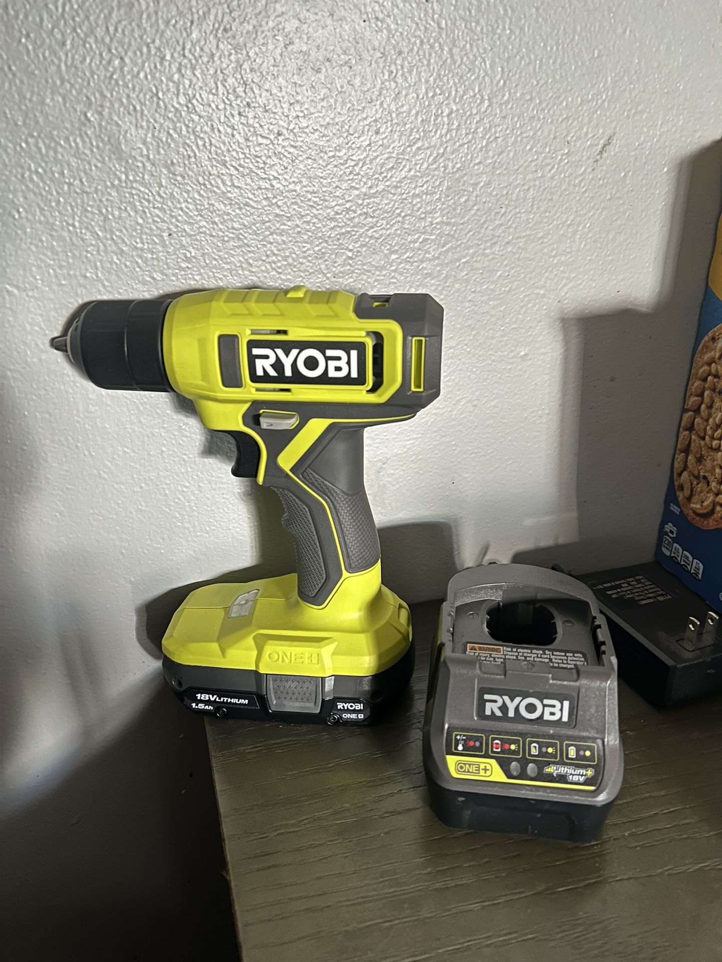 RYOBI ONE+ 18V Cordless 3/8 in. Drill/Driver Kit with 1.5 Ah Battery and Charger