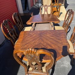 Formal dining room set - with 2 - extensions can be 10 ft