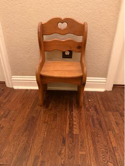 Wooden kids chair