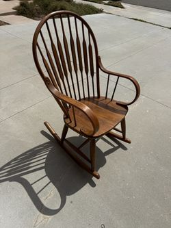 Wooden rocking chair