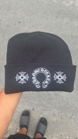 Chrome heart beanie