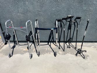 Lot of Walkers and Canes Mobility Aids