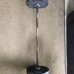 Olympic Curl Bar With 50lbs