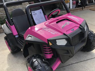 NEW CONDITION Pink Polaris Ranger RZR 12volt electric kids ride on cars  power wheels for Sale in Riverside, CA - OfferUp