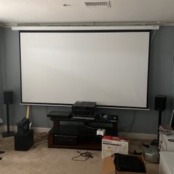 10’ Projection Screen Electric Roll Up
