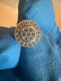 Moissanite Halo Stud Earrings