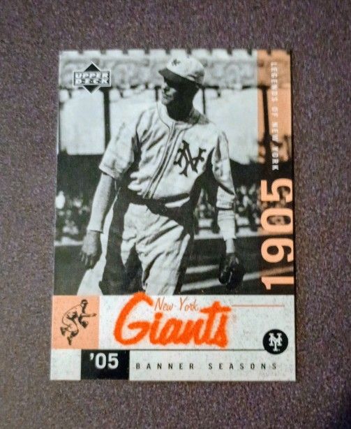 2001 Upper Deck Christy Mathewson Legends Of New York Giants #53 Baseball Card Vintage Collectible MLB Sports