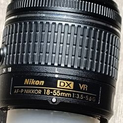NIKON AF-P  18~55  mm. "VR" 1:3.5~5.6 G