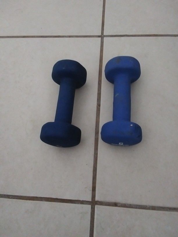 Two 5 Lb Dumbbells