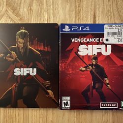 Sifu Vengeance Edition Ps4 Steelbook