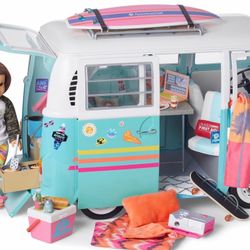 American Girl Doll  Joss"s VW Surf Bus