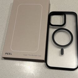 Peel iPhone 15 Pro Max Bumper Phone Case - Blackout