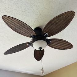 Ceiling Fans. 2 Hunter Brand Tommy Bahama Ceiling Fans 