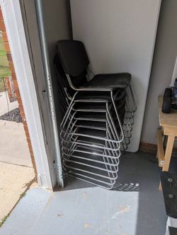 8 stacking chairs