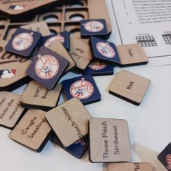 Yankees Bingo Baseball Caps Baseball Mat