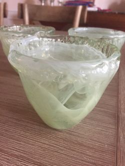 Artisan glass bowls