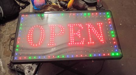 Open sign