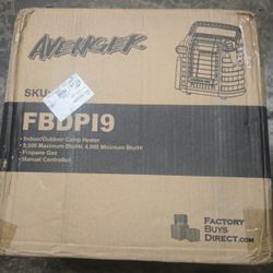 Avenger 9,000 BTU Portable Infrared Propane Gas Space Heater, Operates on 1 Lb. Propane Tank