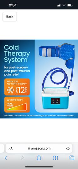  Cold Therapy System with Large Shoulder Pad — for Post