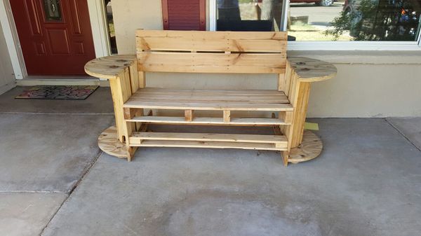 Wooden Spool Bench For Sale In Glendale Az Offerup