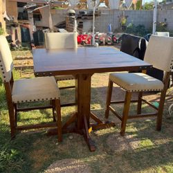 Tall Table With 4 Chairs 