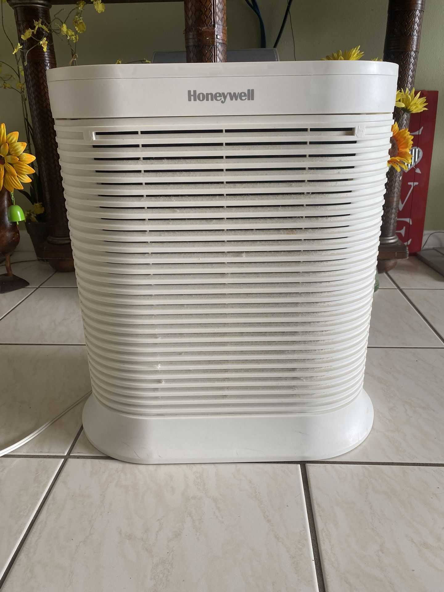 Honeywell Air Filter, Coffee Maker, Bed