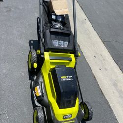Lawn Mover Ryobi Self Propelled New Come w / 6ah Batería & Fast Charger 