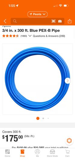 PEX -A  3/4 X300 ROLL NEW 