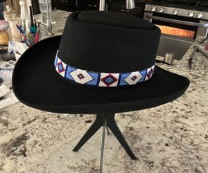 Men’s gambler western hat by Stetson.