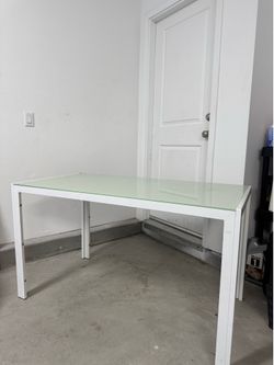 clear glass table