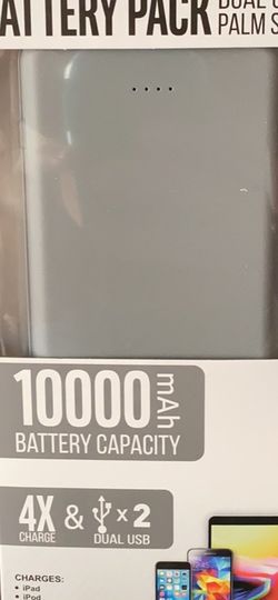 Battery Pack Dual USB 1000MAH Battery Capacity NEW