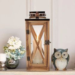Wooden Decorative Candle Lantern