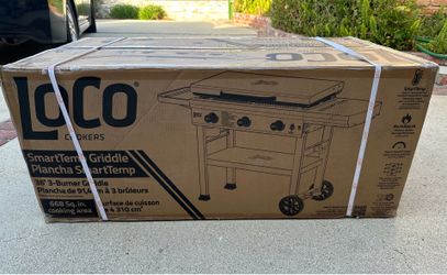 Loco 36 in. 3-Burner Classic SmartTemp Propane Flat Top Grill/Griddle **Brand New**
