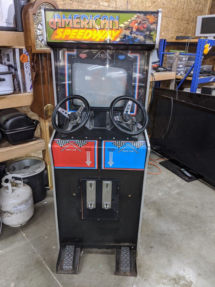 American Speedway Arcade Game Machine *For Parts"
