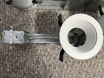 Six white 4" recessed ceiling lights