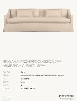 Restoration Hardware Sofa