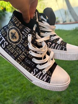 Saints fanatic shoes kids size 4/5