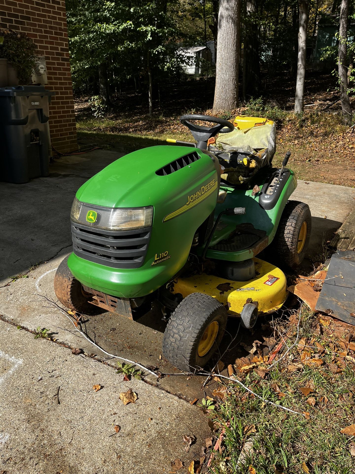 John Deere riding mower