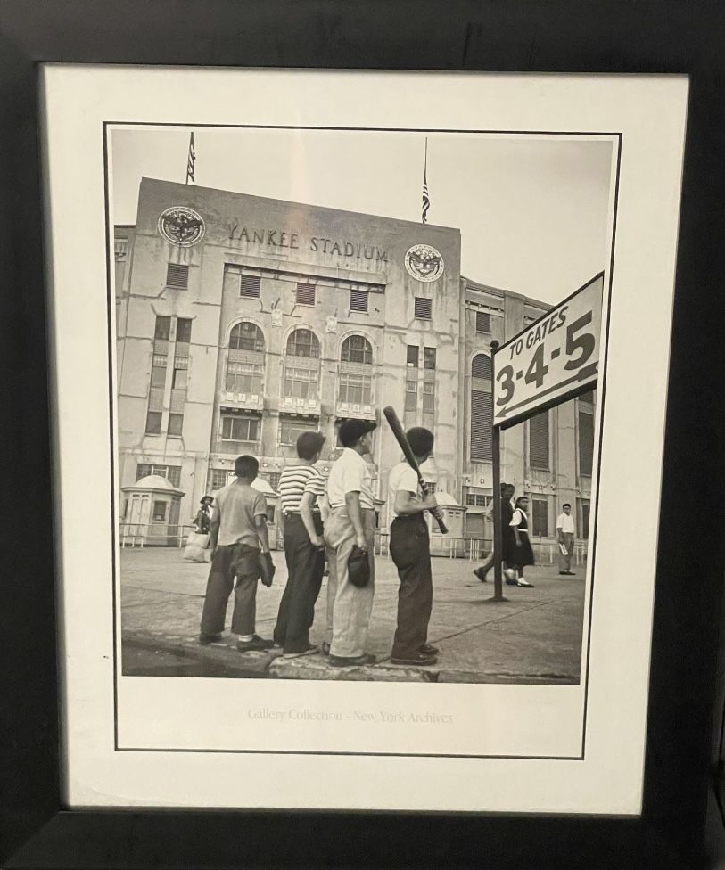 Yankee Stadium - Vintage Glass Wall Picture, Gallery Collection - York Archives